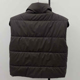one & only Women's Size S Brown Solid Vest