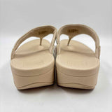 Fitflop Women's Shoe Size 8 Beige Shimmer Sandals