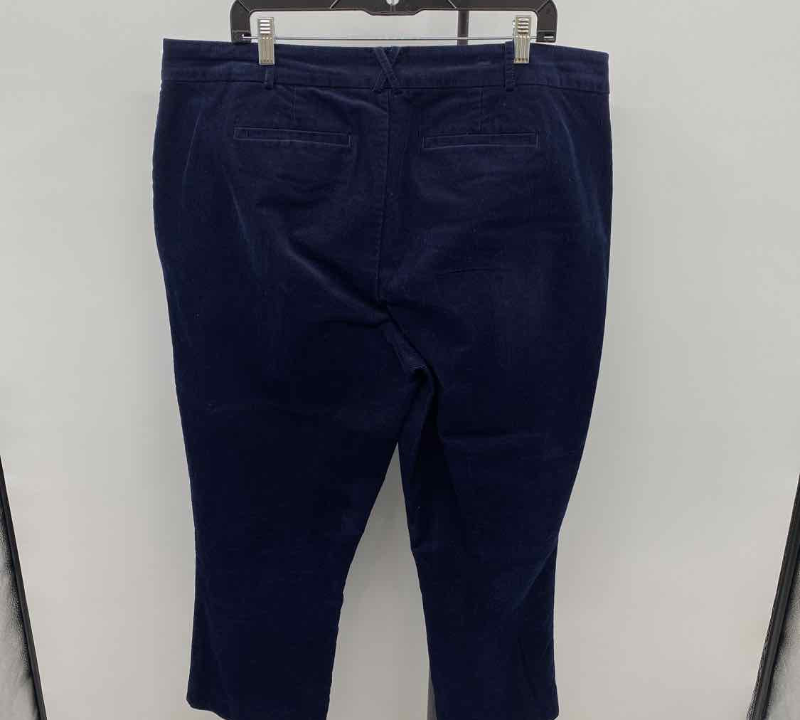 Anthropologie Junior's Size 18W Navy Corduroy Pants
