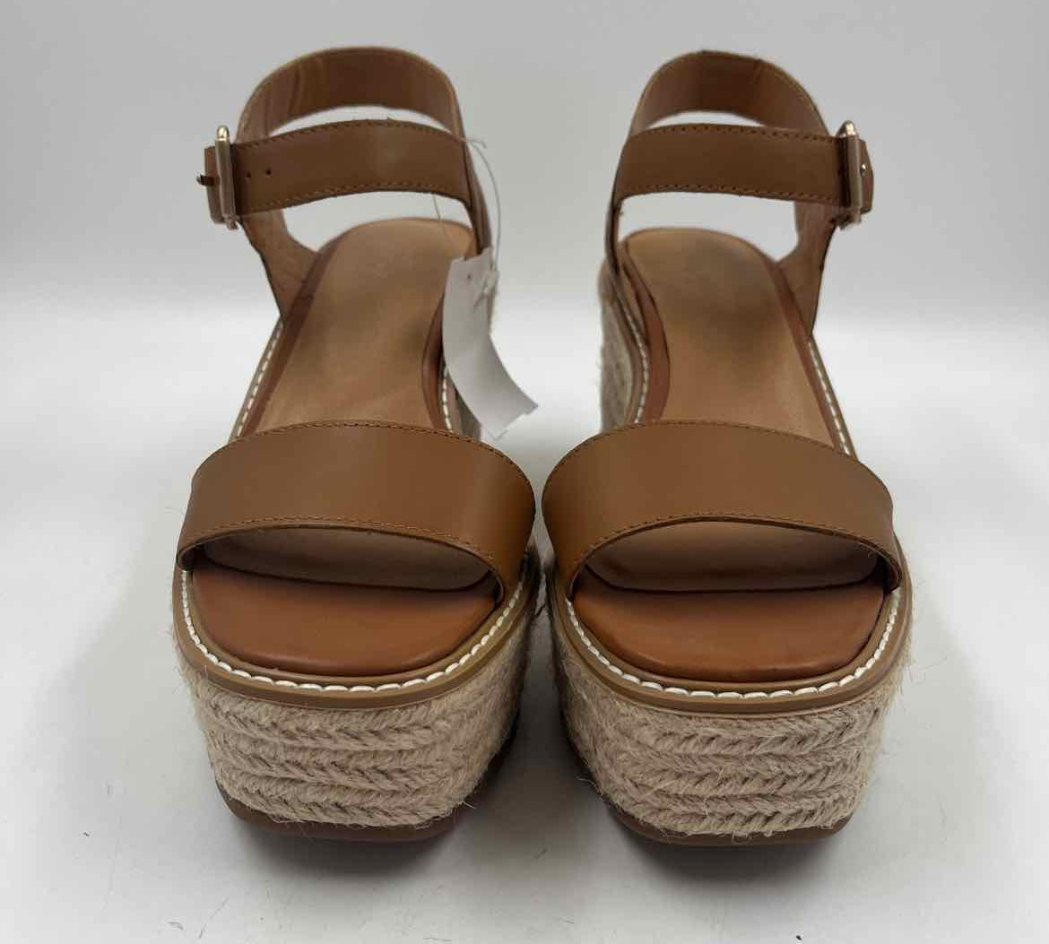 Crown Vintage Women's Shoe Size 8 Caramel Solid Sandals