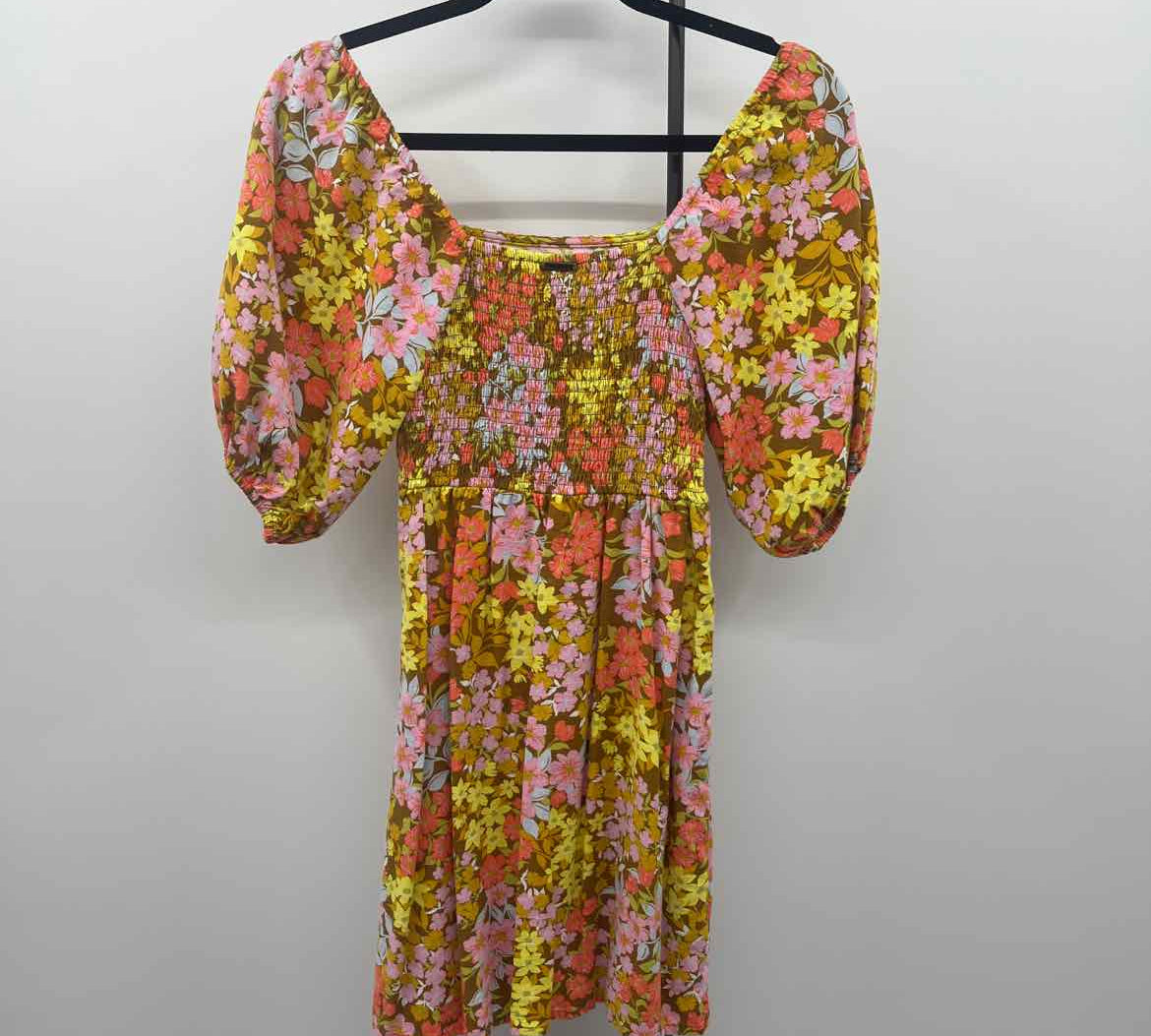 Billabong Women's Size 2 Brown Floral Dress