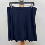 Susan Graver Women's Size 12 Navy Solid Skirt