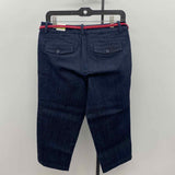 Dockers Women's Size 4 Navy Solid Capris