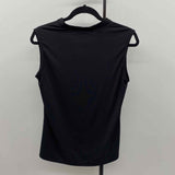 TRR Women's Size M Black Solid Sleeveless Shirt