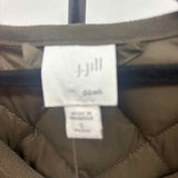 JJill Women's Size SP Green Quilted Coat