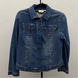 Chico's Women's Size M Blue Solid Jacket