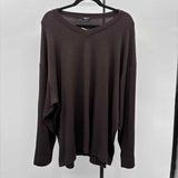 BLEUSALT Women's Size M Brown Solid Sweater