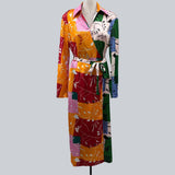 Snow Xue Gao Women's Size 6 Multi-Color Abstract Dress