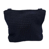 TALBOTS Navy Blue Crochet Shoulder Bag Purse