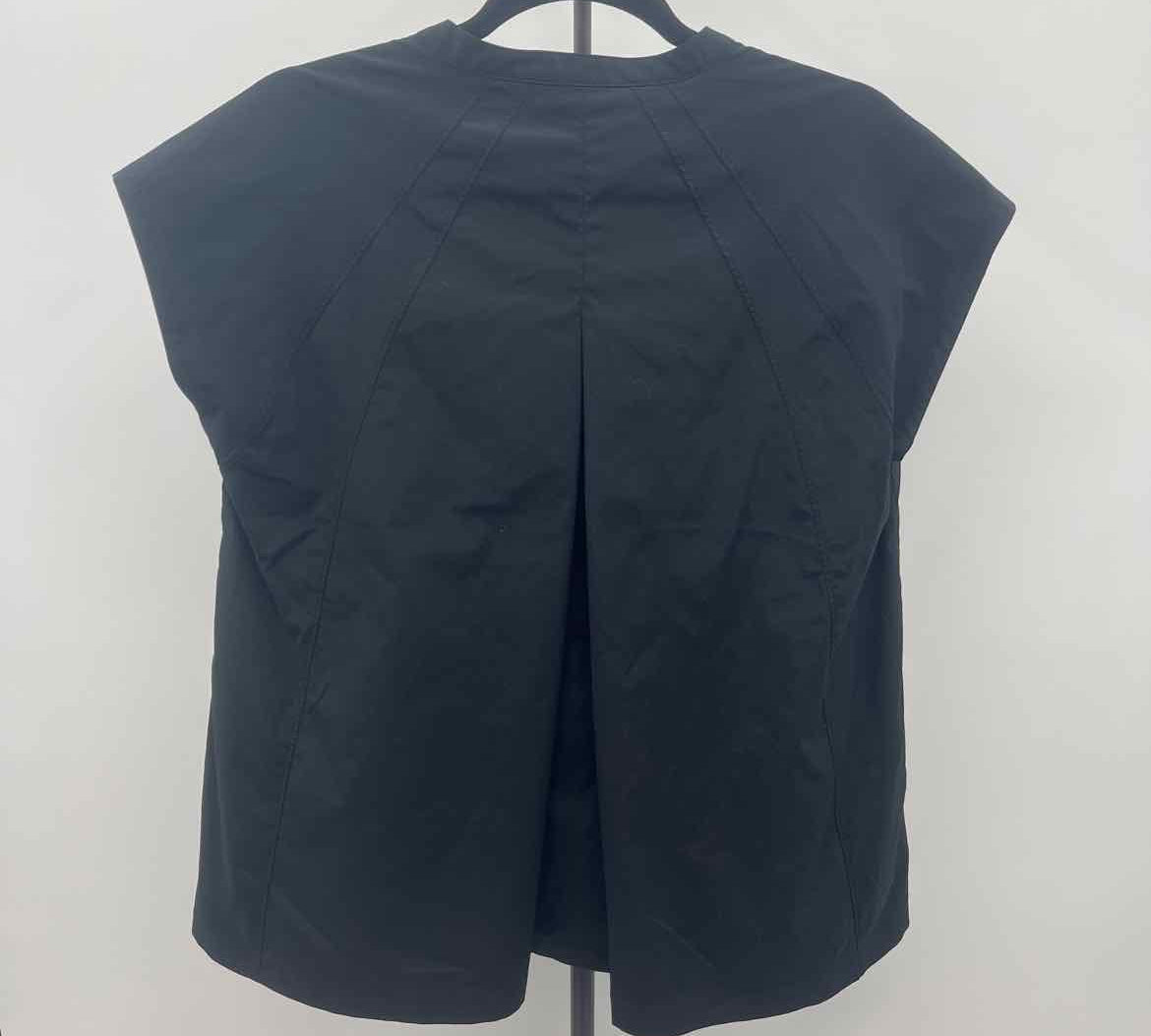 Athleta Women's Size M Black Solid Short Sleeve Shirt