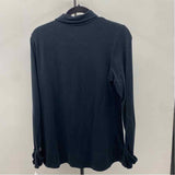 Cuddl Duds Women's Size L Black Solid Long Sleeve Shirt