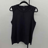 Athleta Women's Size L Black Solid Sleeveless Shirt