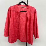 Chico's Women's Size L coral Textured Jacket
