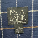 Jos. A. Bank Men's Size S Navy Plaid Long Sleeve Shirt