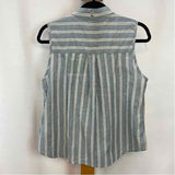Toad & Co Women's Size M Blue Stripe Sleeveless Shirt