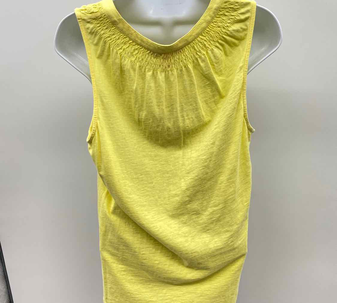 Lilly Pulitzer Women's Size L Yellow Solid Sleeveless Shirt