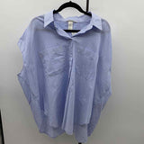 H&M Junior's Size XL Blue Stripe Sleeveless Shirt