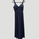 Morilee Women's Size 10 Navy Sequins Gown/Evening Wear