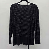 Chelsea & Theodore Women's Size 1X Black Beaded Cardigan