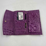 Brahmin Women's Purple Luxe embossed Wallet