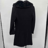Boston Proper Women's Size M Black Textured Coat