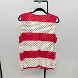 Talbots Women's Size 2X Watermelon dotted Sleeveless Shirt