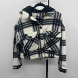 Ci Sono Women's Size S Black Plaid Jacket