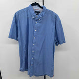 Tommy Hilfiger Men's Size XXL Blue Diamond Short Sleeve Shirt