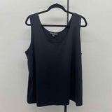 Karen Kane Women's Size 2X Black Solid Sleeveless Shirt