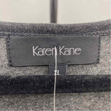 Karen Kane Women's Size 16 Charcoal Beaded Dress