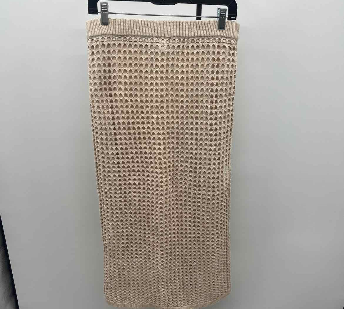Steve Madden Women's Size 14 Beige Open Weave Skirt
