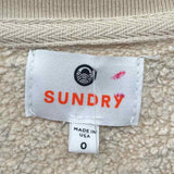 Sundry Women's Size XS Beige Floral Sweatshirt