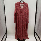 Soft Surroundings Women's Size 24 Red Floral Dress