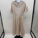Current Air Women's Size 14 Ivory Stripe Dress