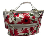 Coach Women's Red Luxe Floral Purse