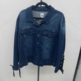 Kensie Women's Size L Blue Solid Jacket