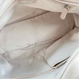 Interior RADLEY LONDON Women's Cream Leather Double Handled Shoulder Bag Purse w/Tan Tassel