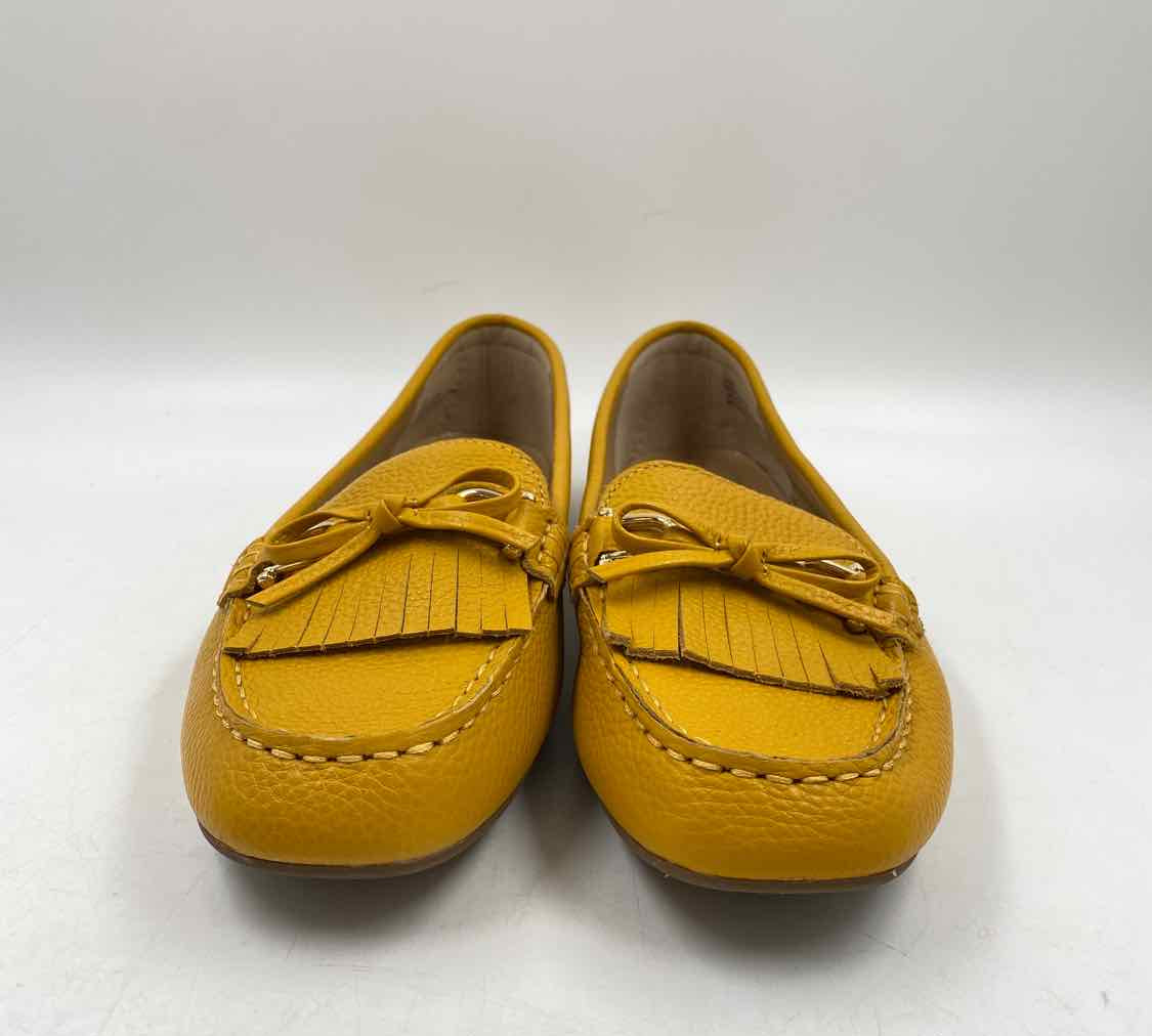 Talbots Women's Shoe Size 9.5 Mustard Yellow pebble Loafers