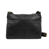 MARGOT Black Leather Crossbody Purse