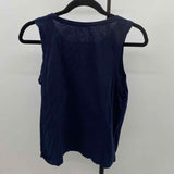 Loft Women's Size M Navy Solid Sleeveless Shirt