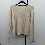 Sincerely Jules Women's Size XL Beige Solid Sweater