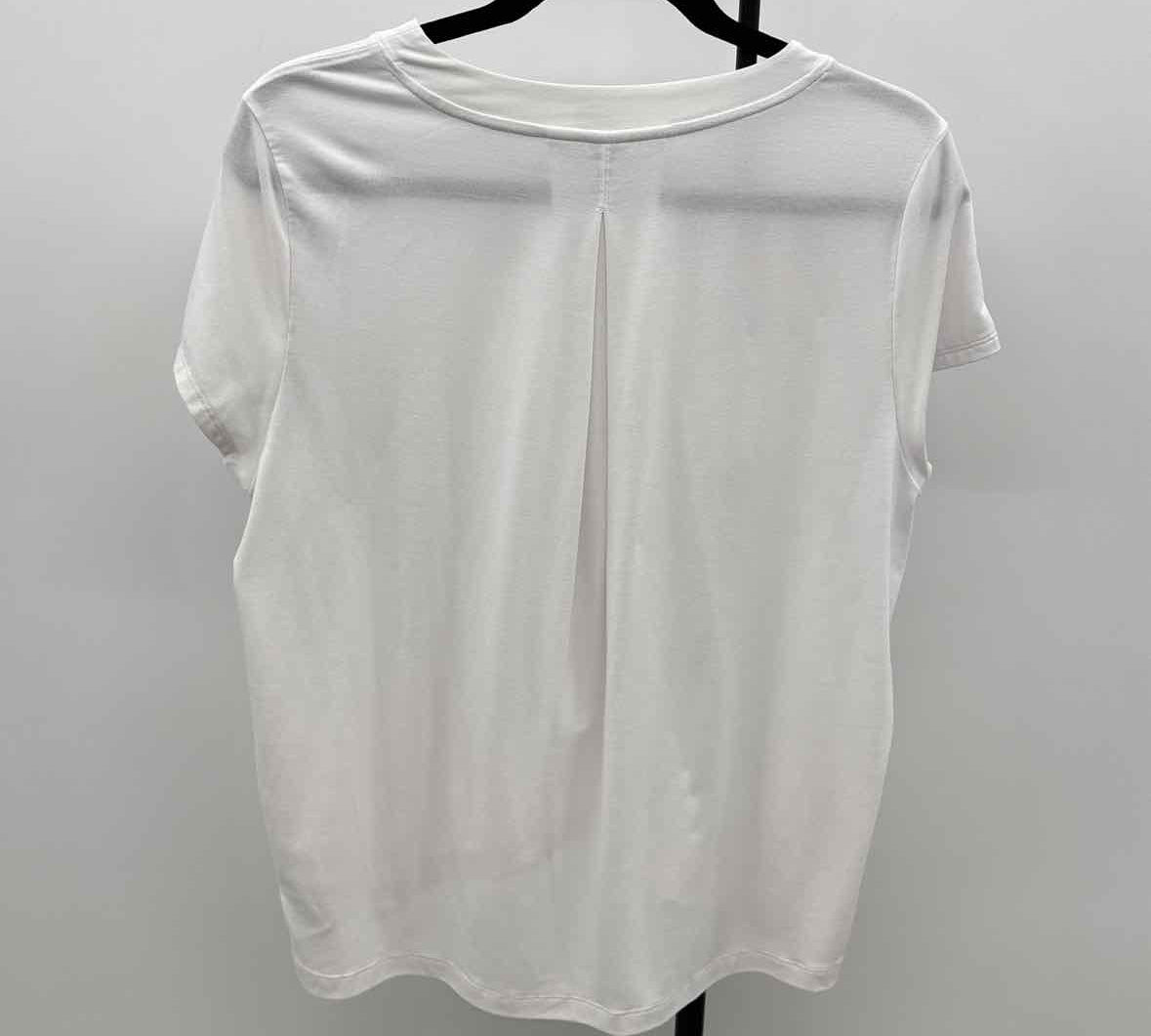 Athleta Women's Size XS White Solid Short Sleeve Shirt