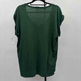 Aerie Women's Size S Green Solid Short Sleeve Shirt