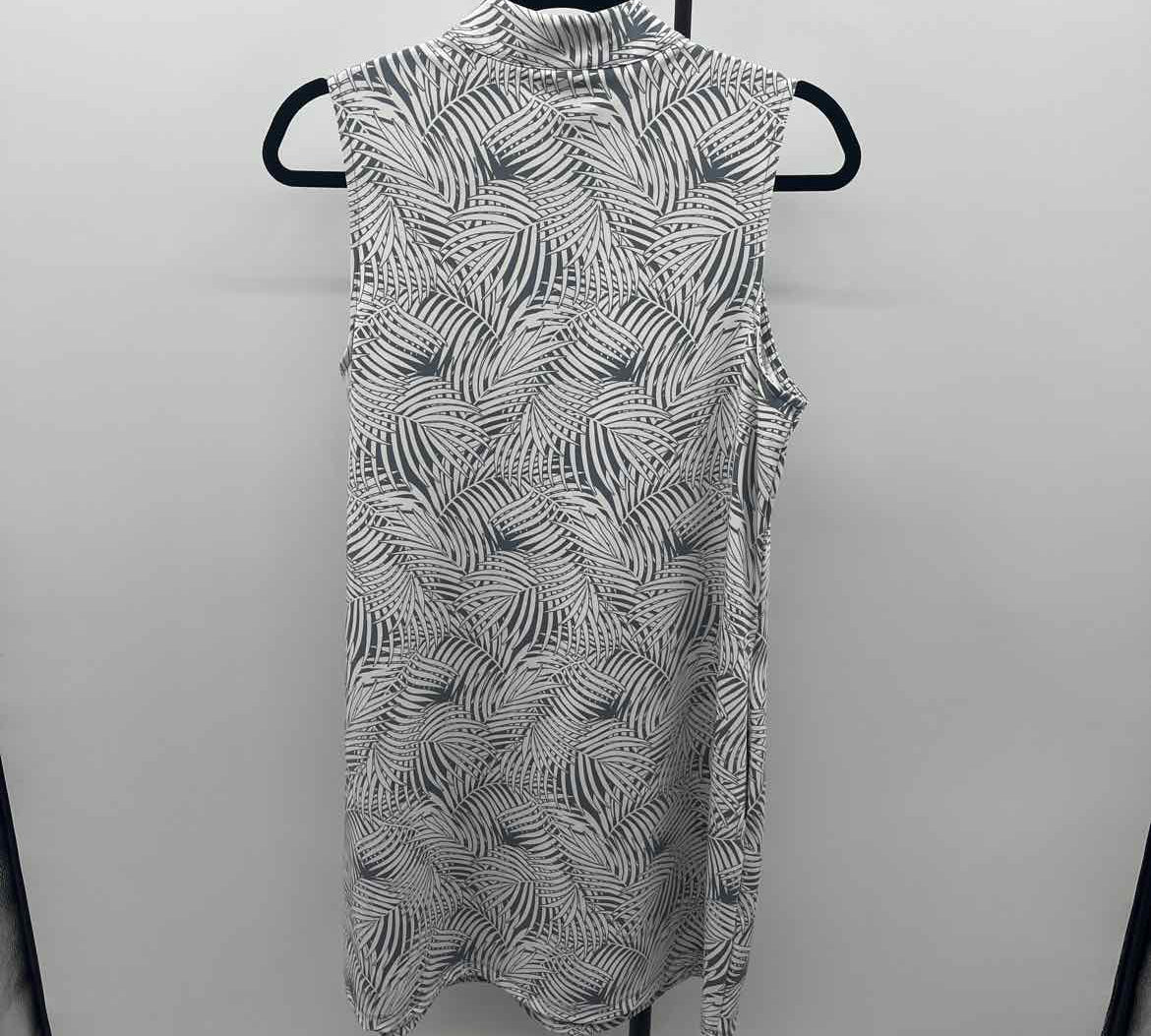 Tommy Bahama Women's Size 14 Green Gray Leaf Dress