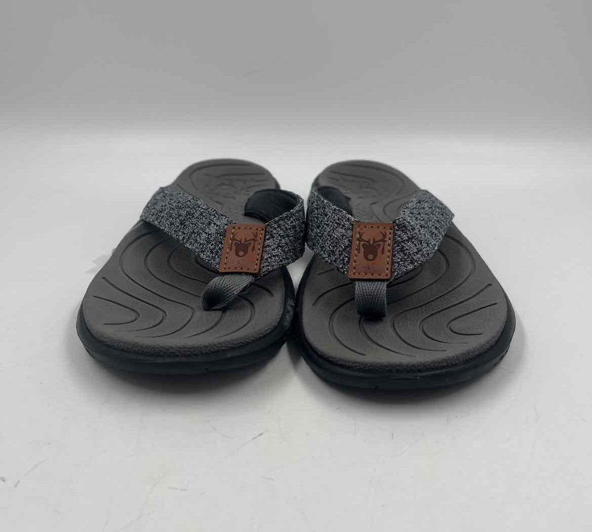 Kuailu Women's Shoe Size 6 Charcoal Heathered Flip Flops