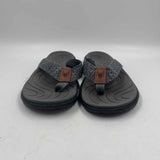 Kuailu Women's Shoe Size 6 Charcoal Heathered Flip Flops