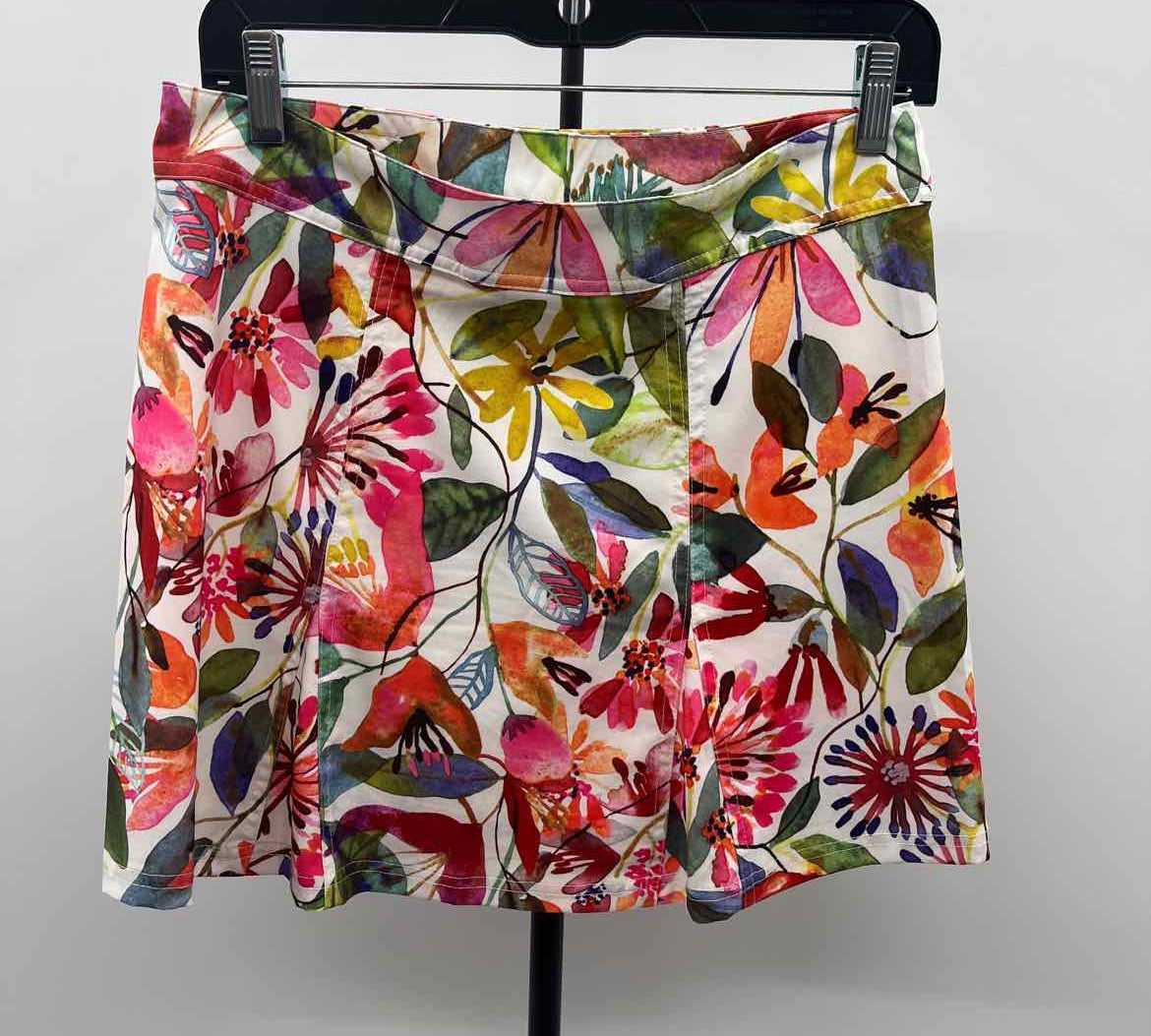 Rip Skirt Women's Size 6 Multi-Color Floral Skirt
