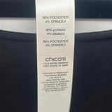Chico's Women's Size 16 Black Solid Dress
