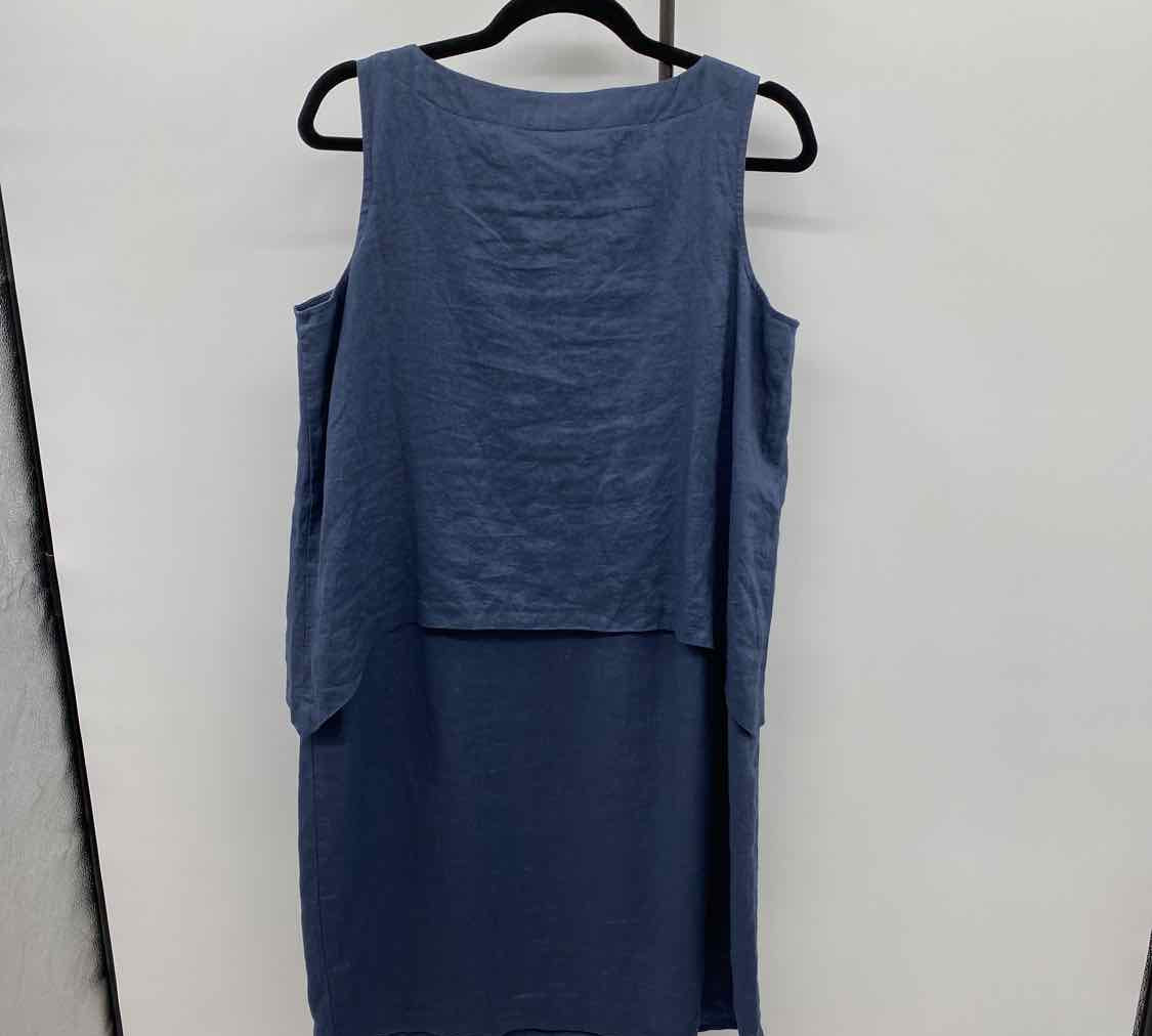 purejill Women's Size 6 Navy Solid Dress