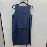 purejill Women's Size 6 Navy Solid Dress